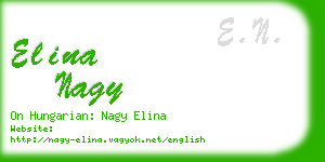 elina nagy business card